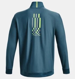 Store Under Armour Pullover Ua Run Anywhere Da Uomo Static Blue / Lime Surge - 414