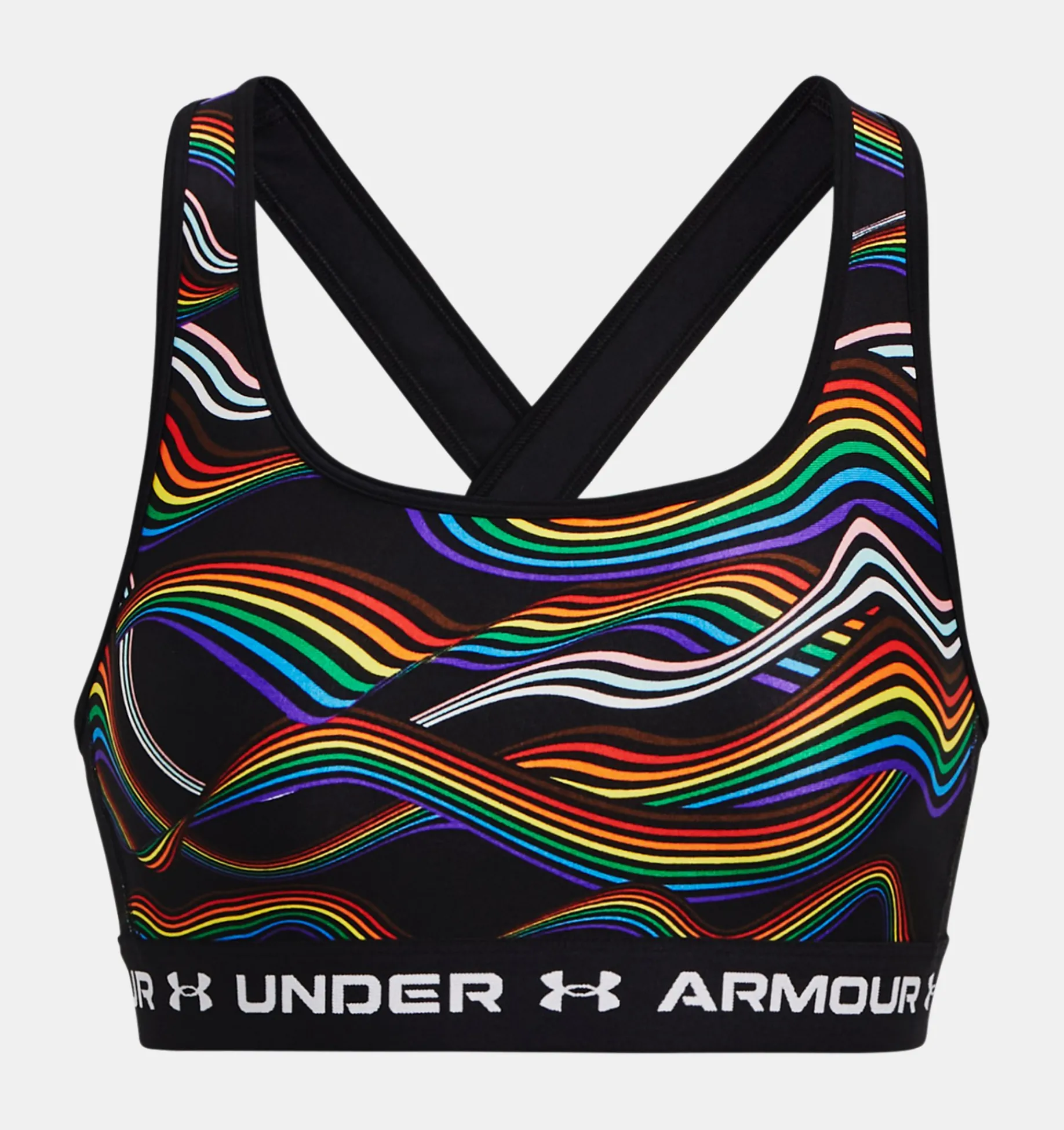 Discount Under Armour Reggiseno Sportivo Armour® Mid Crossback Pride Da Donna Black / White - 001