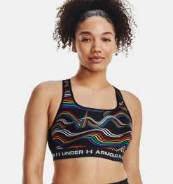 Discount Under Armour Reggiseno Sportivo Armour® Mid Crossback Pride Da Donna Black / White - 001