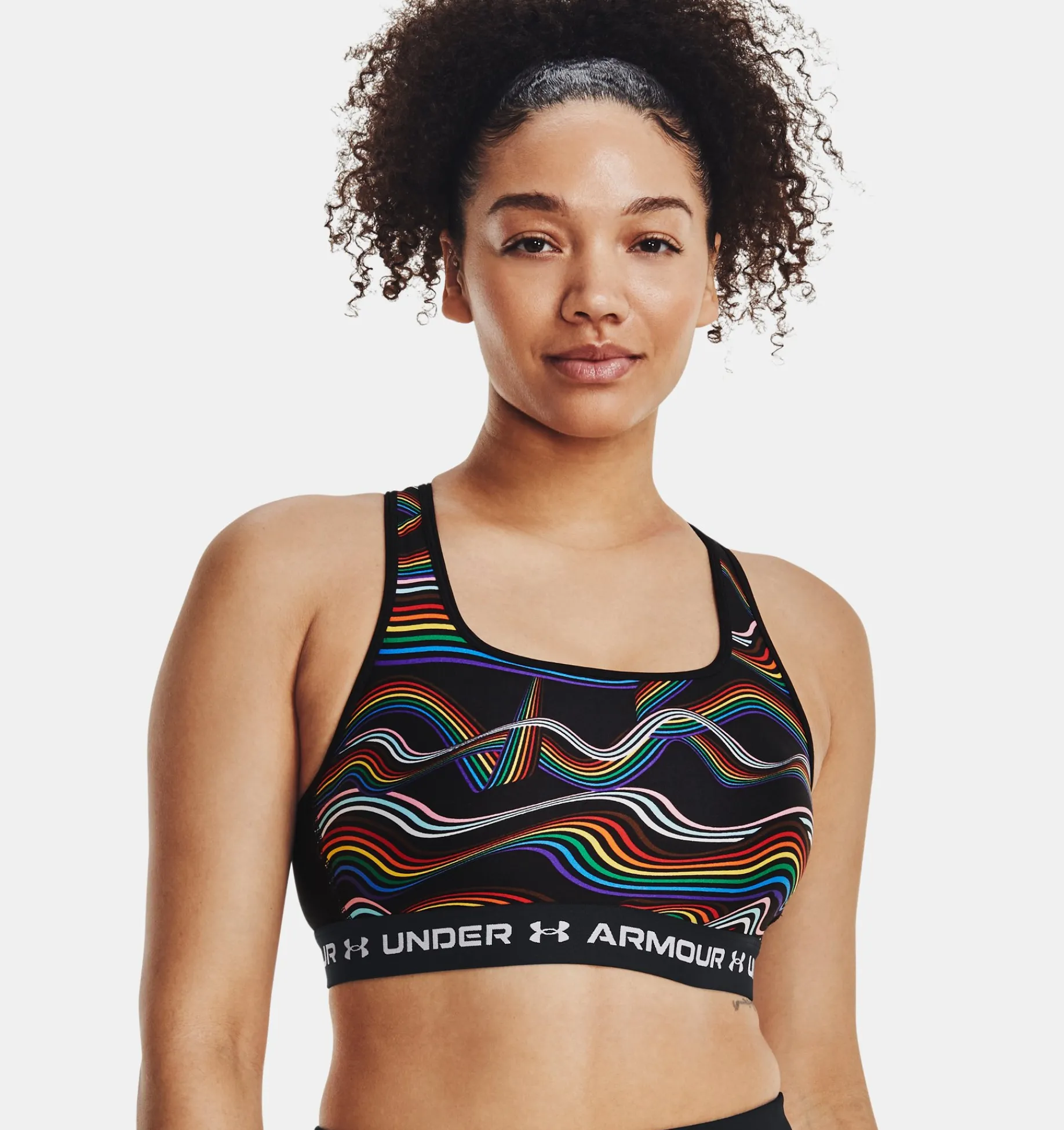 Discount Under Armour Reggiseno Sportivo Armour® Mid Crossback Pride Da Donna Black / White - 001