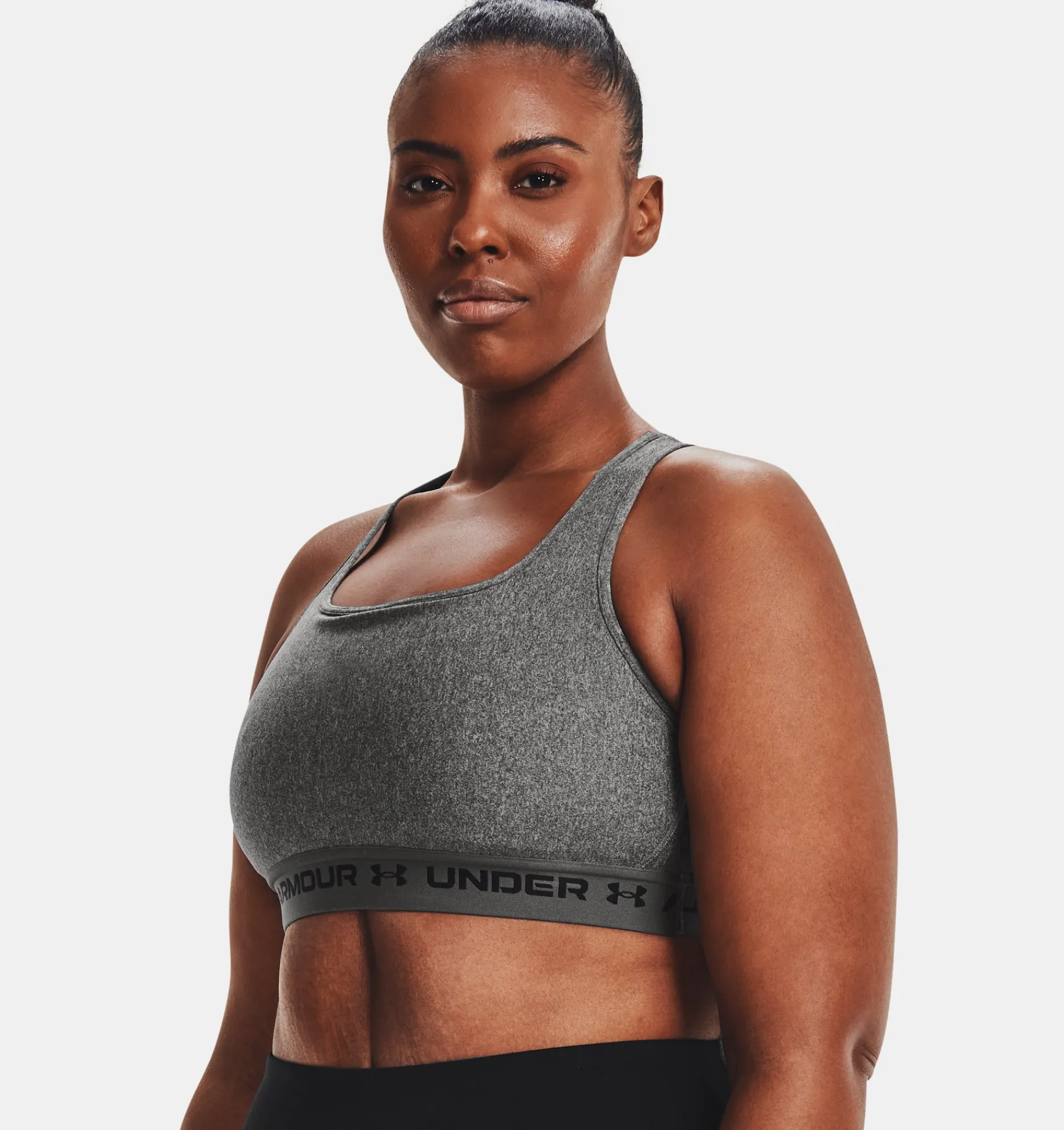 Cheap Under Armour Reggiseno Sportivo Armour® Mid Crossback Heather Da Donna Charcoal Light Heather / Pitch Gray - 019