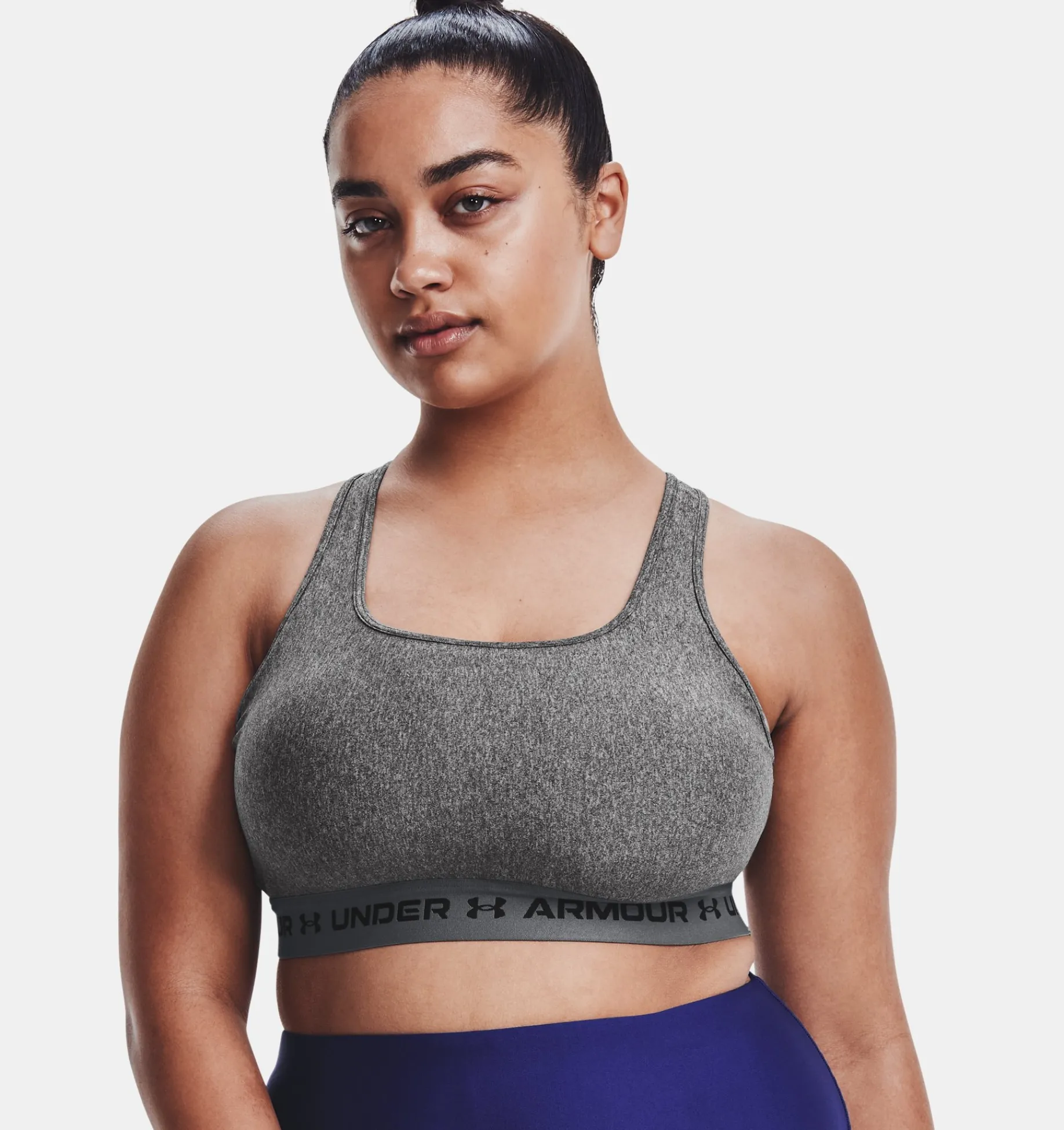 Cheap Under Armour Reggiseno Sportivo Armour® Mid Crossback Heather Da Donna Charcoal Light Heather / Pitch Gray - 019