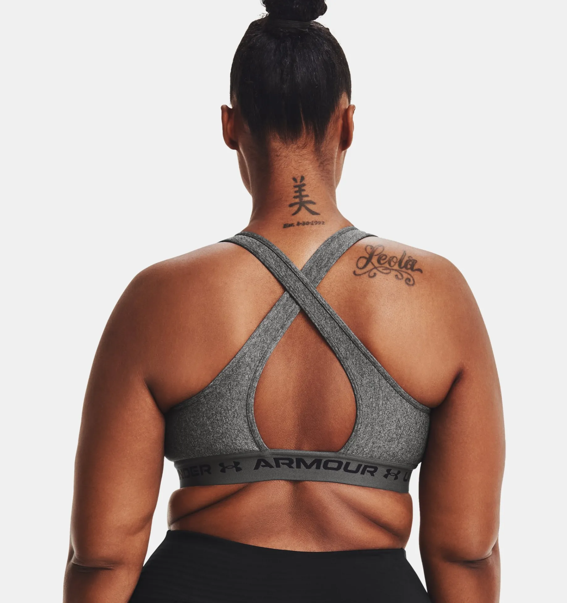 Cheap Under Armour Reggiseno Sportivo Armour® Mid Crossback Heather Da Donna Charcoal Light Heather / Pitch Gray - 019