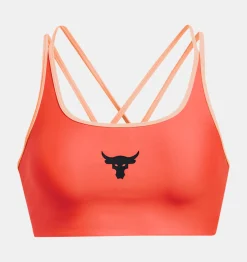 Discount Under Armour Reggiseno Sportivo Project Rock Crossback Family Da Donna After Burn / Peach Horizon - 877