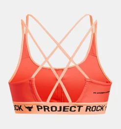 Discount Under Armour Reggiseno Sportivo Project Rock Crossback Family Da Donna After Burn / Peach Horizon - 877