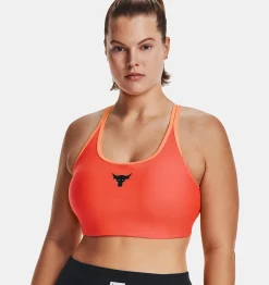 Discount Under Armour Reggiseno Sportivo Project Rock Crossback Family Da Donna After Burn / Peach Horizon - 877