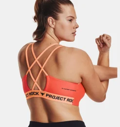 Discount Under Armour Reggiseno Sportivo Project Rock Crossback Family Da Donna After Burn / Peach Horizon - 877
