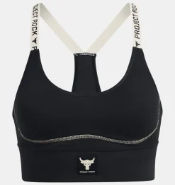 Best Sale Under Armour Reggiseno Sportivo Project Rock Infinity Mid Da Donna Black / Ivory - 002