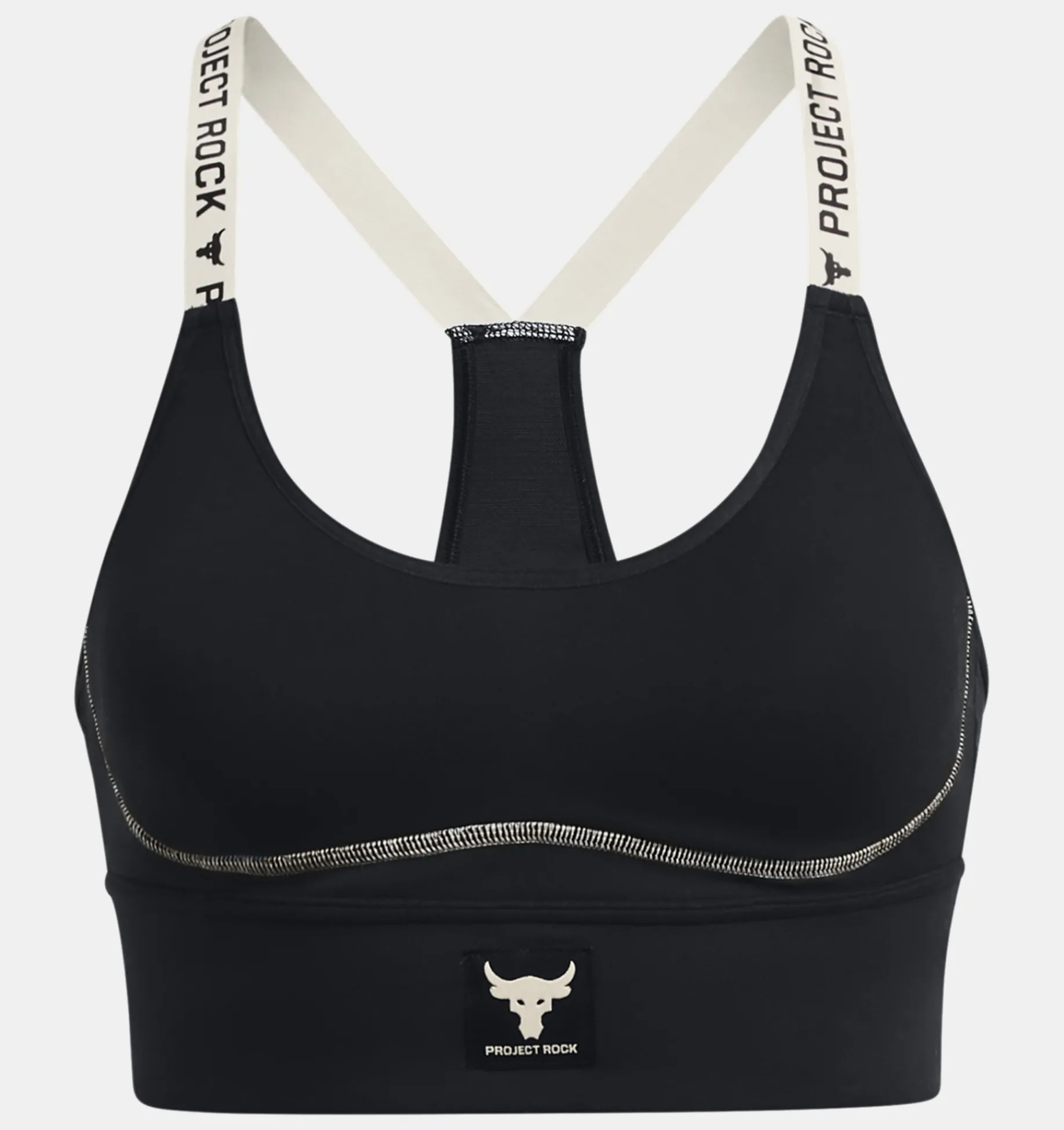 Best Sale Under Armour Reggiseno Sportivo Project Rock Infinity Mid Da Donna Black / Ivory - 002