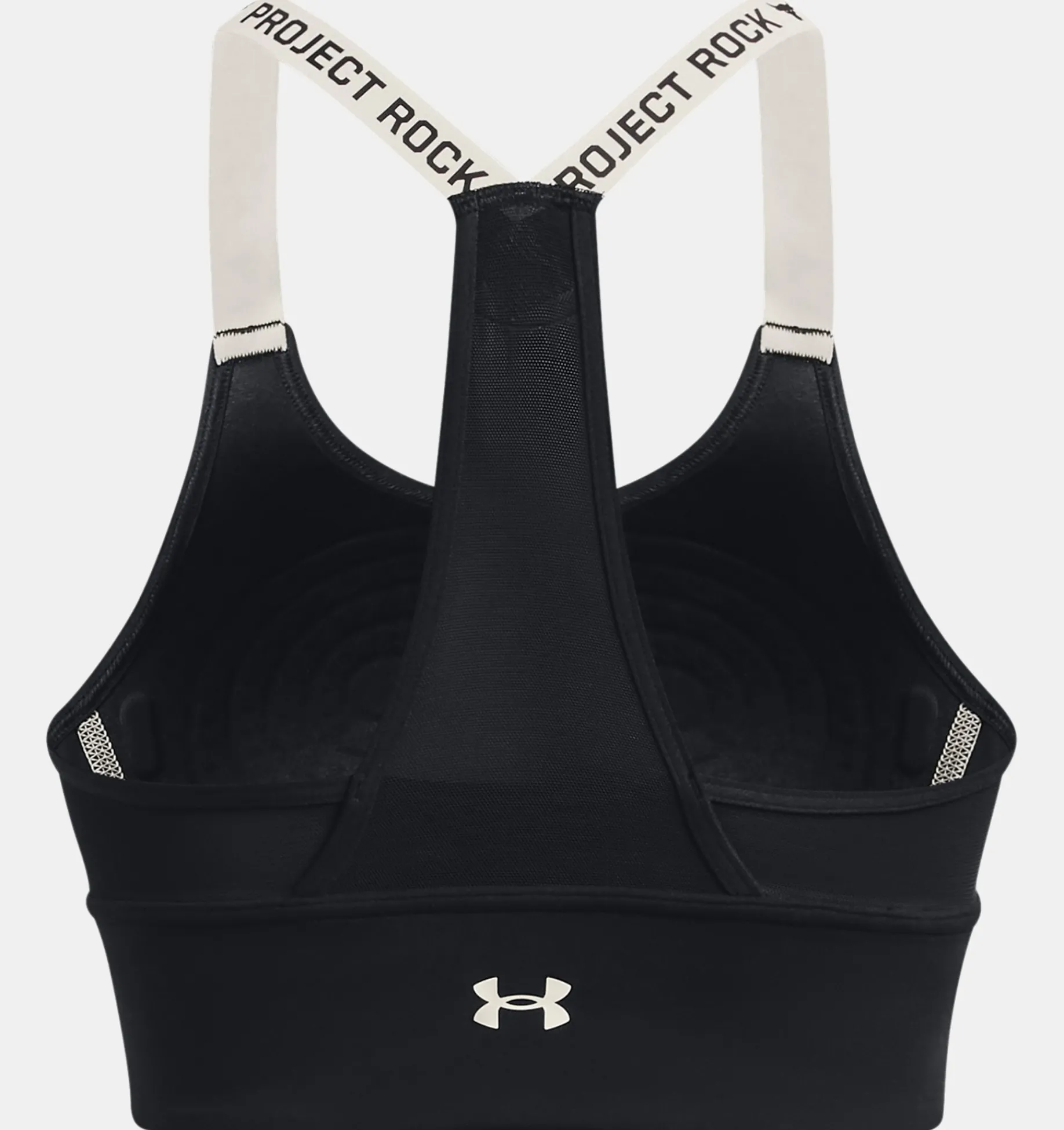 Best Sale Under Armour Reggiseno Sportivo Project Rock Infinity Mid Da Donna Black / Ivory - 002