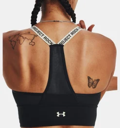 Best Sale Under Armour Reggiseno Sportivo Project Rock Infinity Mid Da Donna Black / Ivory - 002