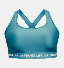 Cheap Under Armour Reggiseno Sportivo Ua Crossback Mid Da Donna Glacier Blue / White - 433
