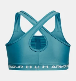 Cheap Under Armour Reggiseno Sportivo Ua Crossback Mid Da Donna Glacier Blue / White - 433