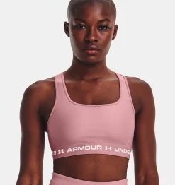 Discount Under Armour Reggiseno Sportivo Ua Crossback Mid Da Donna Pink Elixir / White - 697