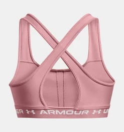 Discount Under Armour Reggiseno Sportivo Ua Crossback Mid Da Donna Pink Elixir / White - 697