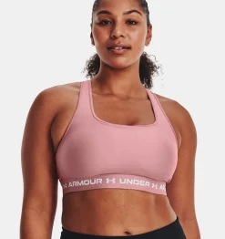 Discount Under Armour Reggiseno Sportivo Ua Crossback Mid Da Donna Pink Elixir / White - 697