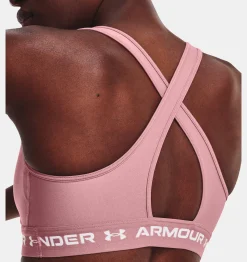 Discount Under Armour Reggiseno Sportivo Ua Crossback Mid Da Donna Pink Elixir / White - 697
