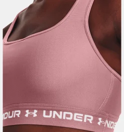 Discount Under Armour Reggiseno Sportivo Ua Crossback Mid Da Donna Pink Elixir / White - 697