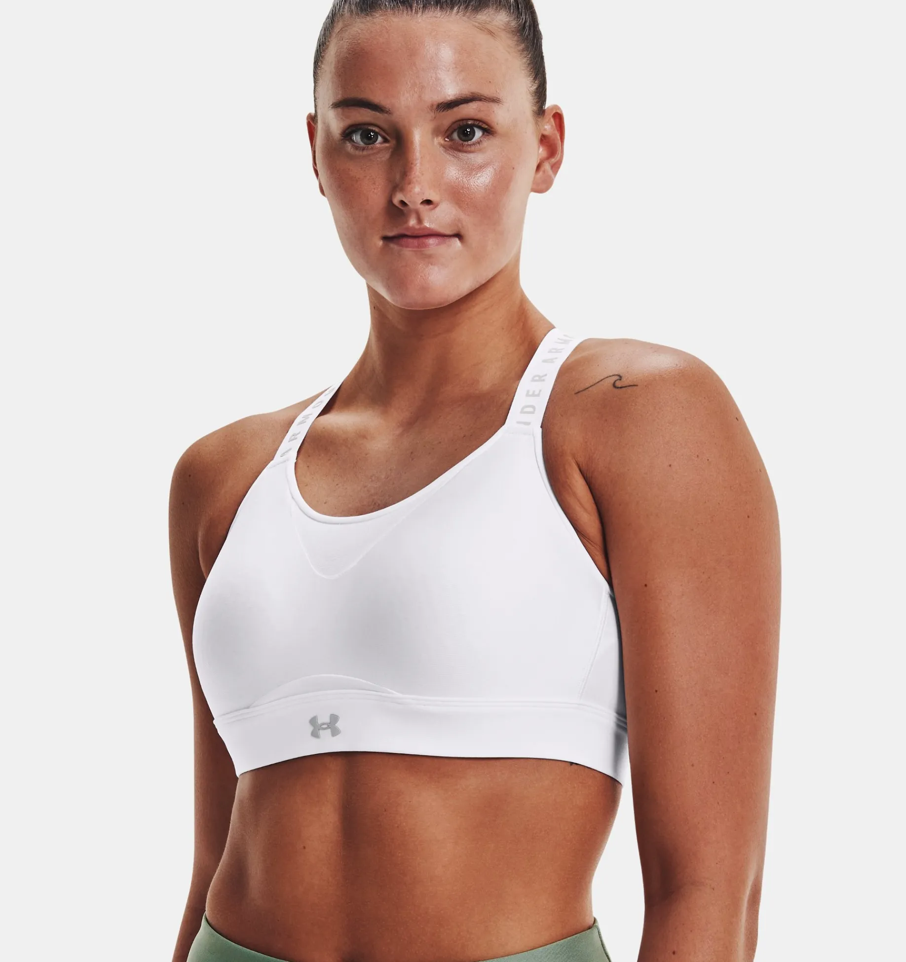 Best Sale Under Armour Reggiseno Sportivo Ua Infinity High Da Donna White / Halo Gray - 100