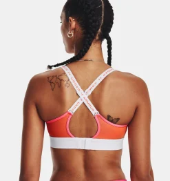 Best Sale Under Armour Reggiseno Sportivo Ua Infinity Mid Run Da Donna White / Pink Shock - 100