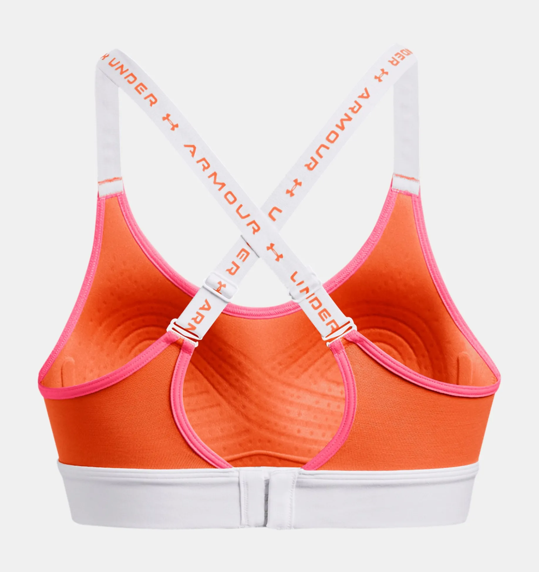 Best Sale Under Armour Reggiseno Sportivo Ua Infinity Mid Run Da Donna White / Pink Shock - 100