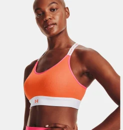 Best Sale Under Armour Reggiseno Sportivo Ua Infinity Mid Run Da Donna White / Pink Shock - 100