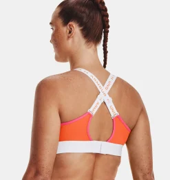 Best Sale Under Armour Reggiseno Sportivo Ua Infinity Mid Run Da Donna White / Pink Shock - 100