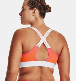 Best Sale Under Armour Reggiseno Sportivo Ua Infinity Mid Run Da Donna White / Pink Shock - 100