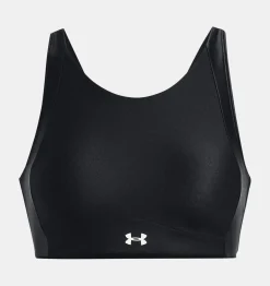 Fashion Under Armour Reggiseno Sportivo Ua Infinity Mid High Neck Shine Da Donna Black / White - 001