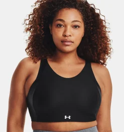 Fashion Under Armour Reggiseno Sportivo Ua Infinity Mid High Neck Shine Da Donna Black / White - 001