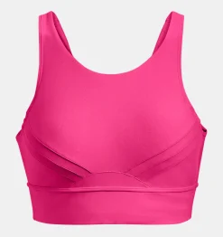 Cheap Under Armour Reggiseno Sportivo Ua Infinity Mid Pintuck Da Donna Bubble Gum / Metallic Silver - 634