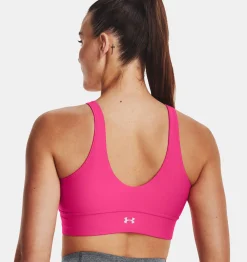 Cheap Under Armour Reggiseno Sportivo Ua Infinity Mid Pintuck Da Donna Bubble Gum / Metallic Silver - 634