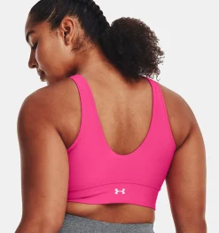 Cheap Under Armour Reggiseno Sportivo Ua Infinity Mid Pintuck Da Donna Bubble Gum / Metallic Silver - 634