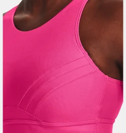 Cheap Under Armour Reggiseno Sportivo Ua Infinity Mid Pintuck Da Donna Bubble Gum / Metallic Silver - 634