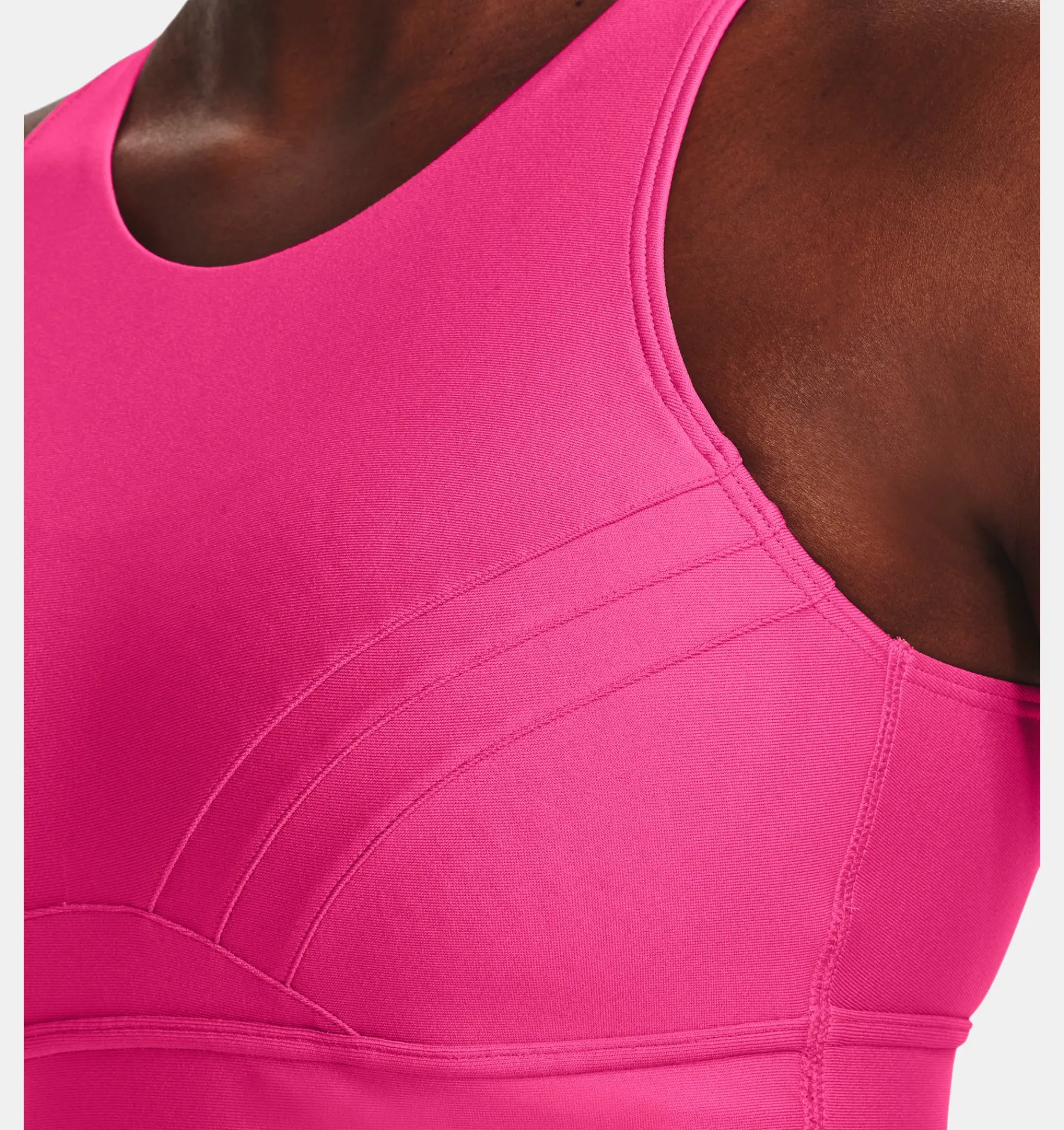 Cheap Under Armour Reggiseno Sportivo Ua Infinity Mid Pintuck Da Donna Bubble Gum / Metallic Silver - 634