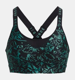 Clearance Under Armour Reggiseno Sportivo Ua Infinity High Printed Da Donna Black / Coastal Teal - 002