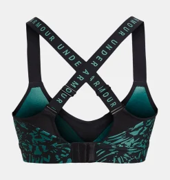 Clearance Under Armour Reggiseno Sportivo Ua Infinity High Printed Da Donna Black / Coastal Teal - 002