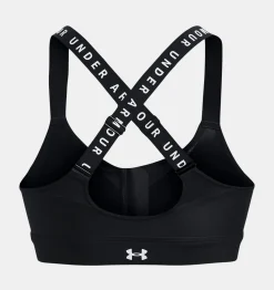 Fashion Under Armour Reggiseno Sportivo Ua Infinity High Zip Da Donna Black / White - 001