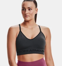 Clearance Under Armour Reggiseno Sportivo Ua Seamless Low Long Heather Da Donna Pitch Gray / Black - 012
