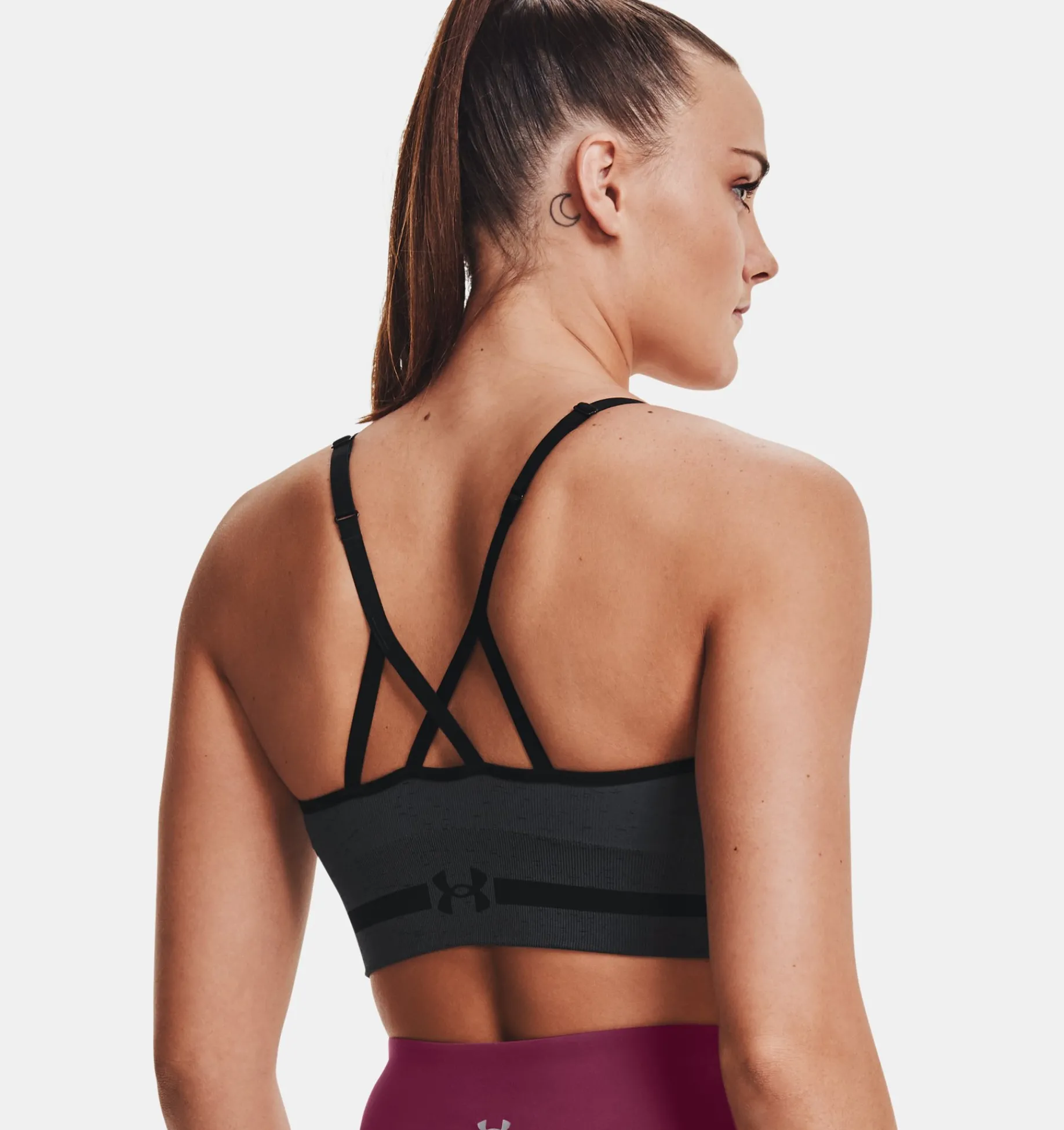 Clearance Under Armour Reggiseno Sportivo Ua Seamless Low Long Heather Da Donna Pitch Gray / Black - 012