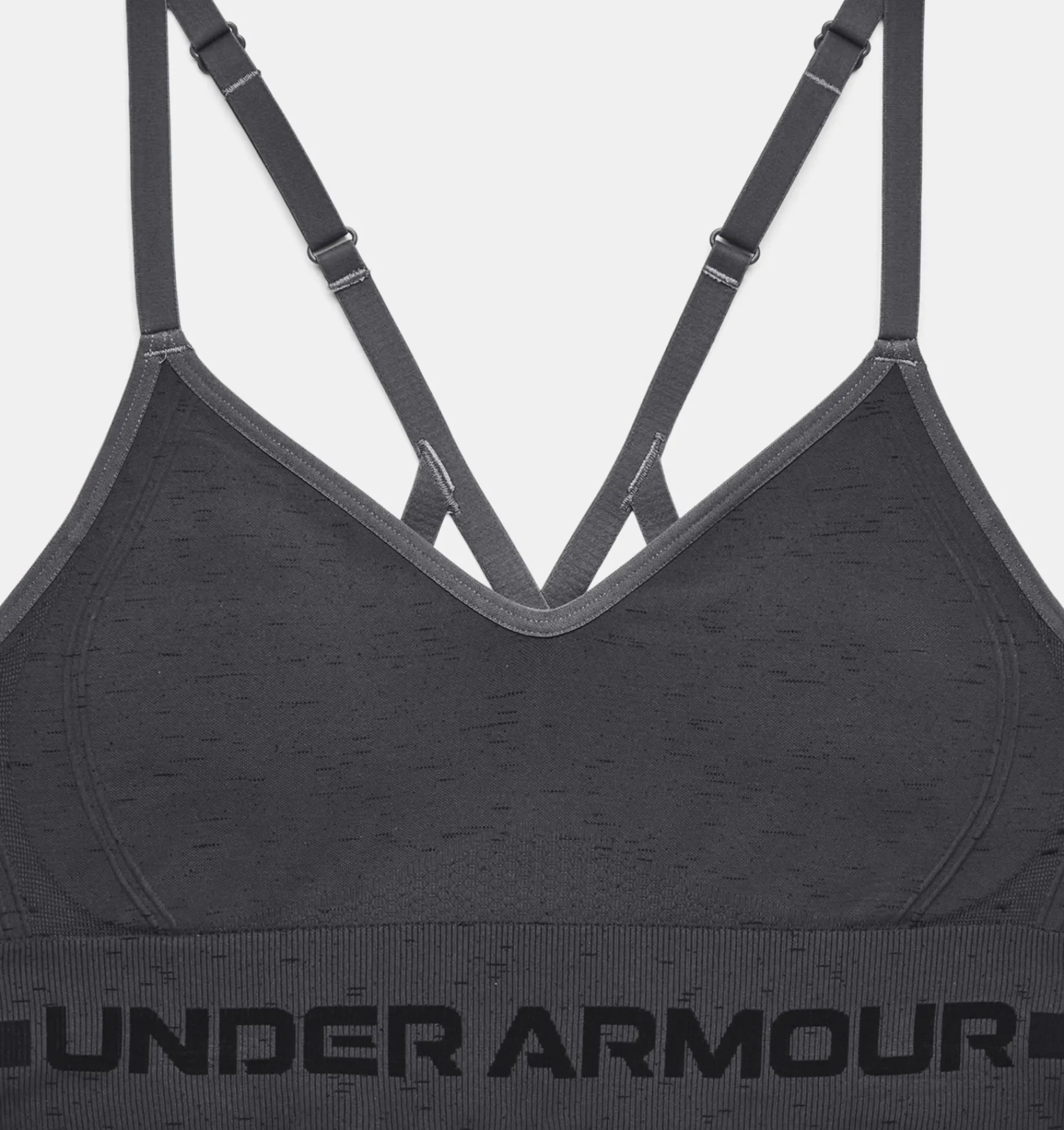 Clearance Under Armour Reggiseno Sportivo Ua Seamless Low Long Heather Da Donna Pitch Gray / Black - 012