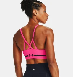 Discount Under Armour Reggiseno Sportivo Ua Seamless Low Long Heather Da Donna Cerise / Black - 653
