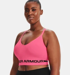Discount Under Armour Reggiseno Sportivo Ua Seamless Low Long Heather Da Donna Cerise / Black - 653