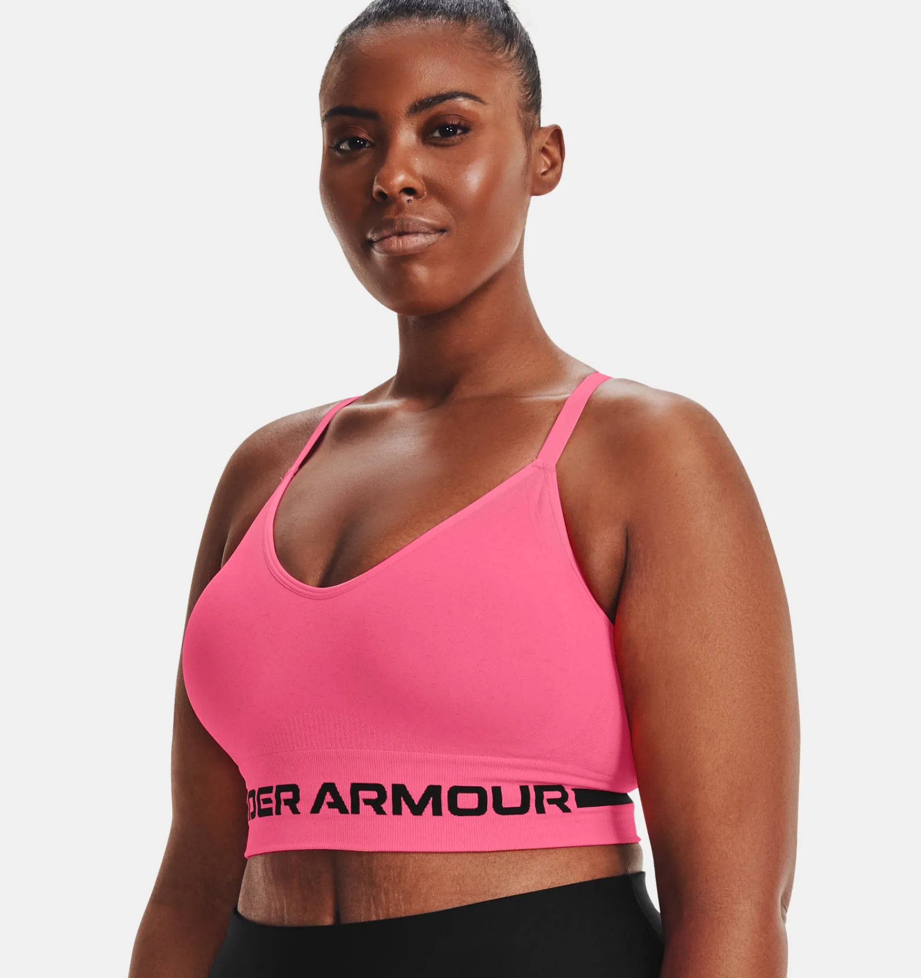 Discount Under Armour Reggiseno Sportivo Ua Seamless Low Long Heather Da Donna Cerise / Black - 653
