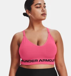 Discount Under Armour Reggiseno Sportivo Ua Seamless Low Long Heather Da Donna Cerise / Black - 653