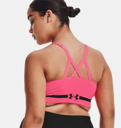 Discount Under Armour Reggiseno Sportivo Ua Seamless Low Long Heather Da Donna Cerise / Black - 653