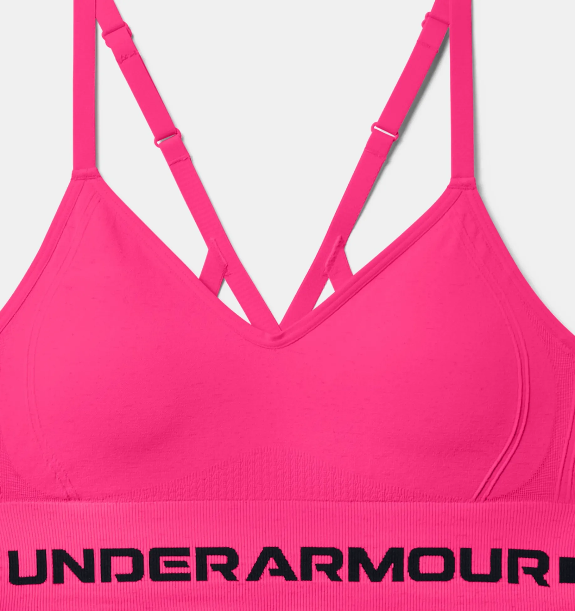 Discount Under Armour Reggiseno Sportivo Ua Seamless Low Long Heather Da Donna Cerise / Black - 653