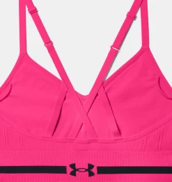 Discount Under Armour Reggiseno Sportivo Ua Seamless Low Long Heather Da Donna Cerise / Black - 653