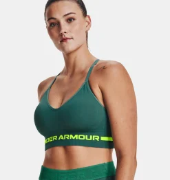Sale Under Armour Reggiseno Sportivo Ua Seamless Low Long Da Donna Coastal Teal / Lime Surge - 722