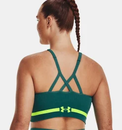 Sale Under Armour Reggiseno Sportivo Ua Seamless Low Long Da Donna Coastal Teal / Lime Surge - 722